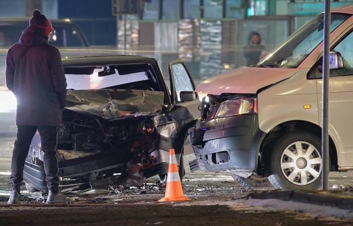 Reno car accident at night